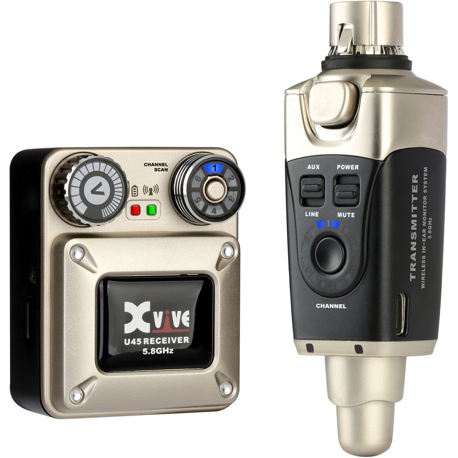 Xvive U45BK 5.8GHz Kablosuz In Ear Monitör Sistemi