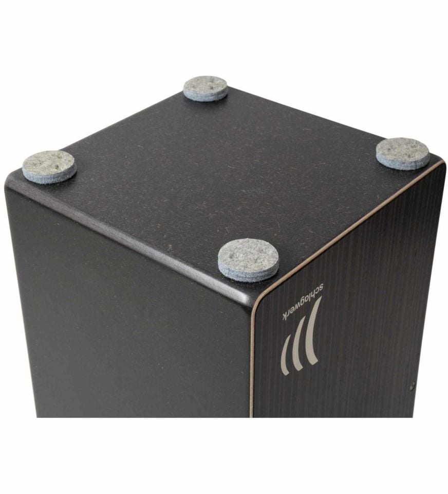 Schlagwerk CP91 Cajon Rudiments Hard Coal Stripes Large Black