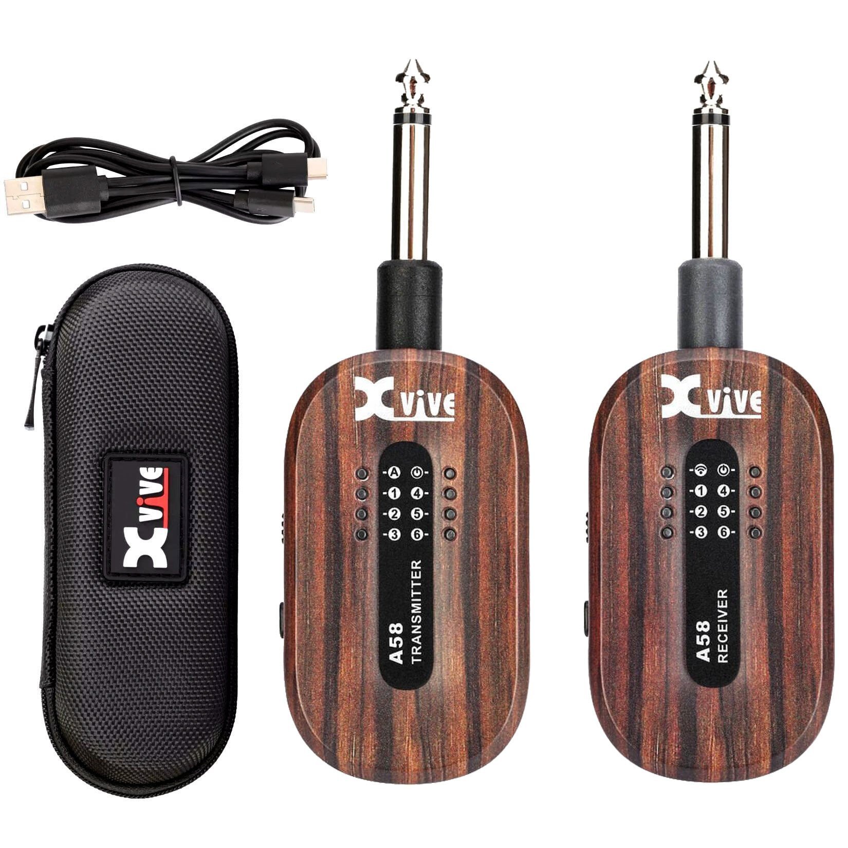 Xvive A58RW 5.8GHz Gitar Telsiz Sistemi Rosewood