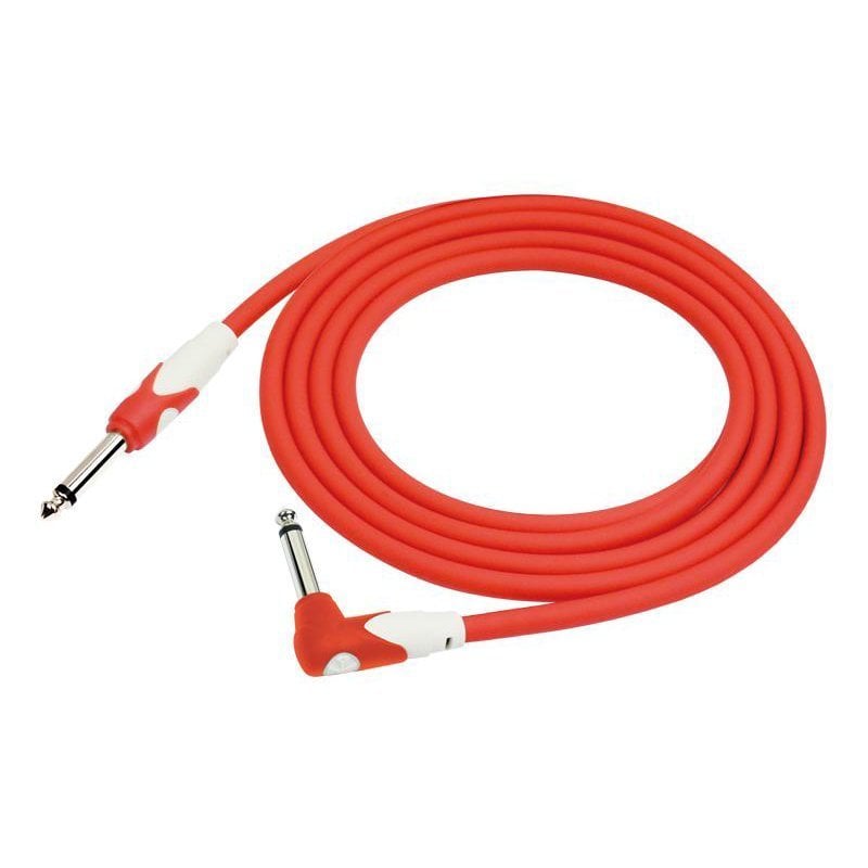 Kirlin LGI-202RD 1/4'' Mono Düz Uç - Dik Açılı 3 Metre Kablo
