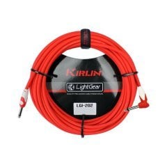 Kirlin LGI-202RD 1/4'' Mono Düz Uç - Dik Açılı 3 Metre Kablo