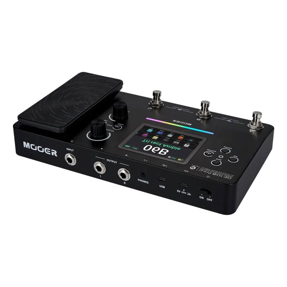 Mooer GE100PRO Li Şarjlı Gitar Efekt Prosesörü (AI ve MNRS/NAM Desteği)