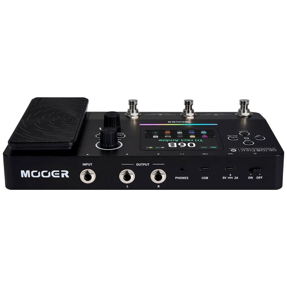 Mooer GE100PRO Li Şarjlı Gitar Efekt Prosesörü (AI ve MNRS/NAM Desteği)