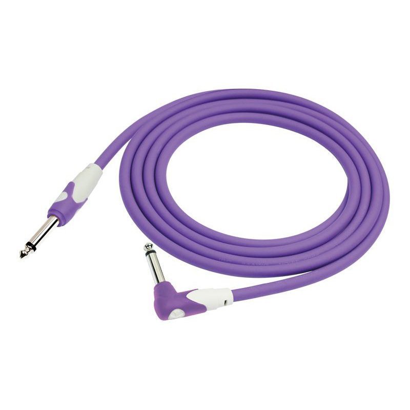 Kirlin LGI-202PU 1/4'' Mono Düz Uç - Dik Açılı 3 Metre Kablo