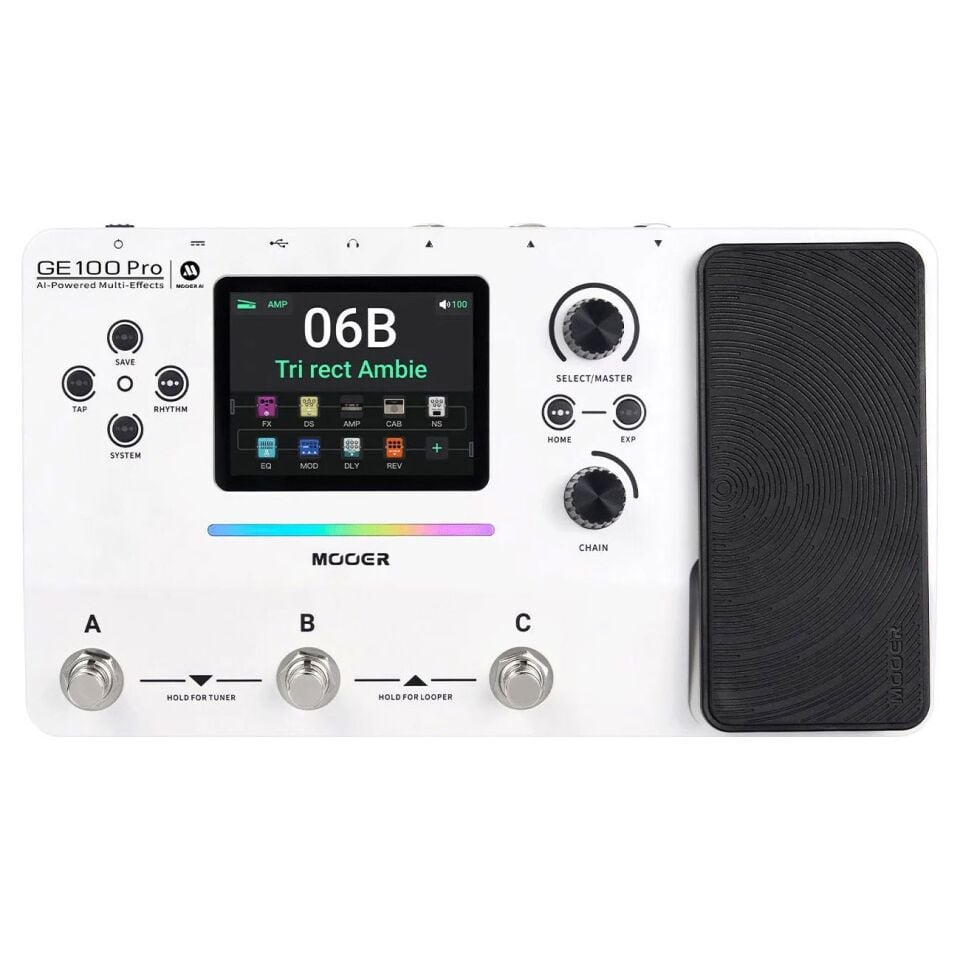 Mooer GE100PRO Gitar Efekt Prosesörü (AI ve MNRS/NAM Desteği)