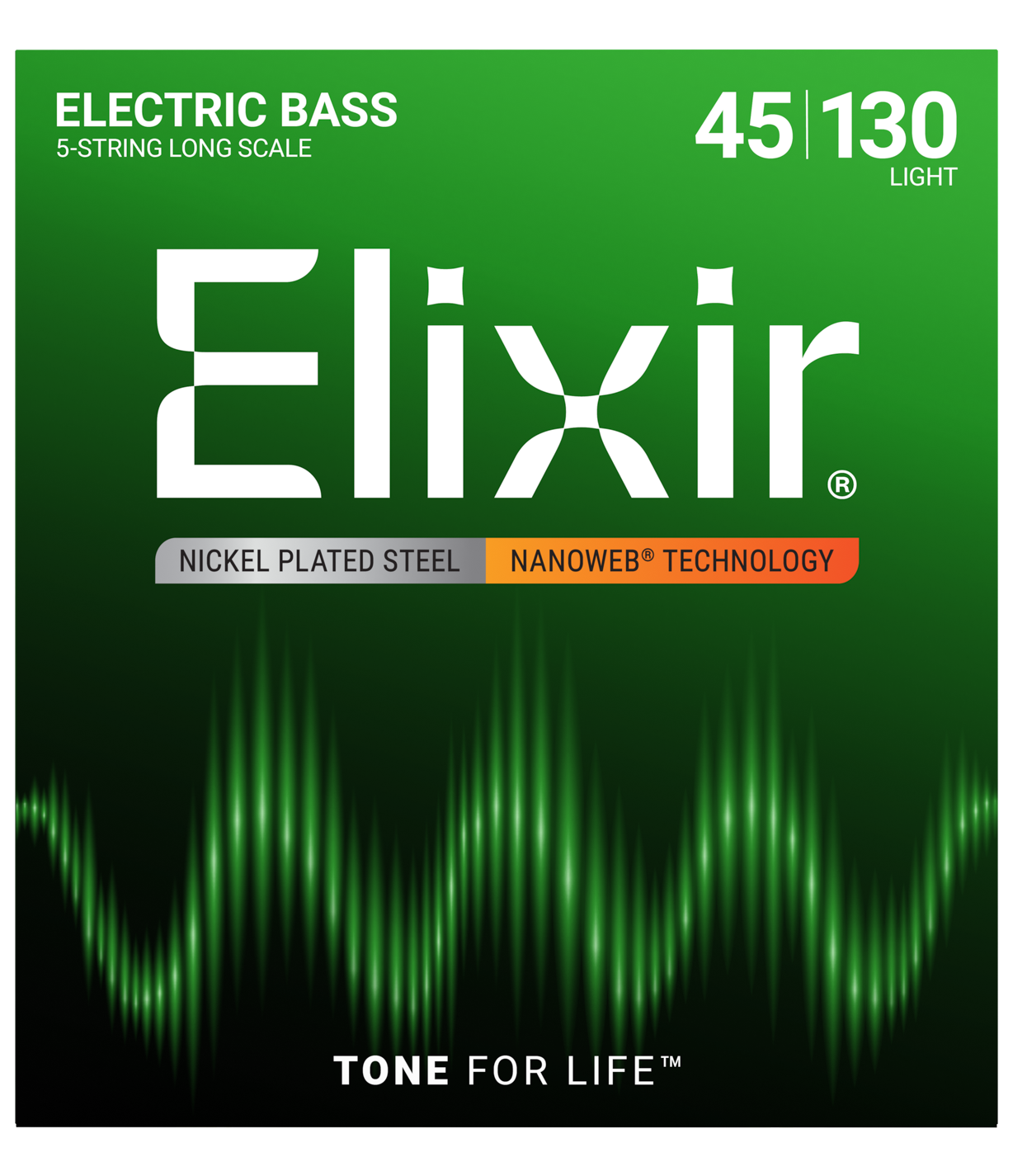 Elixir 045-130 Nanoweb 5 Telli Bas Gitar Tel Seti (14202)