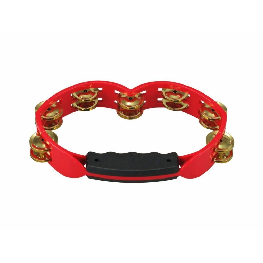 Tycoon TBHRBB Kırmızı Plastik El Tefi (Pirinç Zilli)