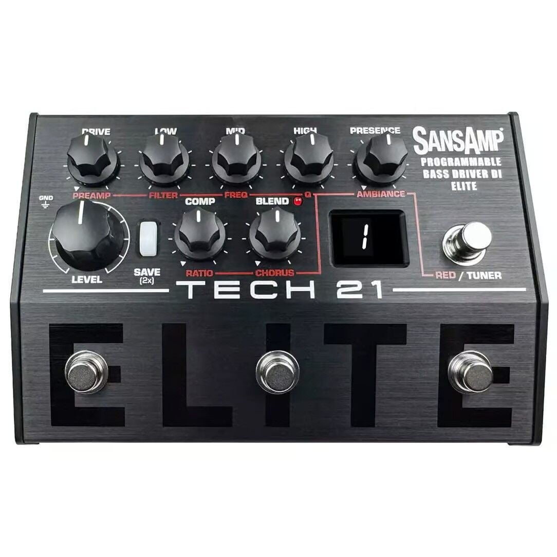 Tech 21 SansAmp Programlanabilir Bas Gitar Driver Pedalı (ELITE)