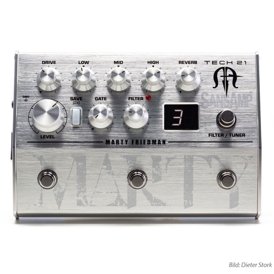 Tech 21 Marty Friedman Signature SansAmp Gitar Preamp Pedalı