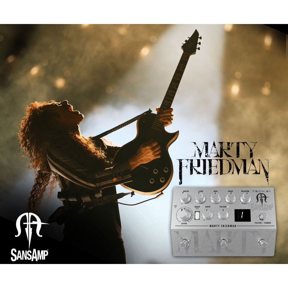 Tech 21 Marty Friedman Signature SansAmp Gitar Preamp Pedalı