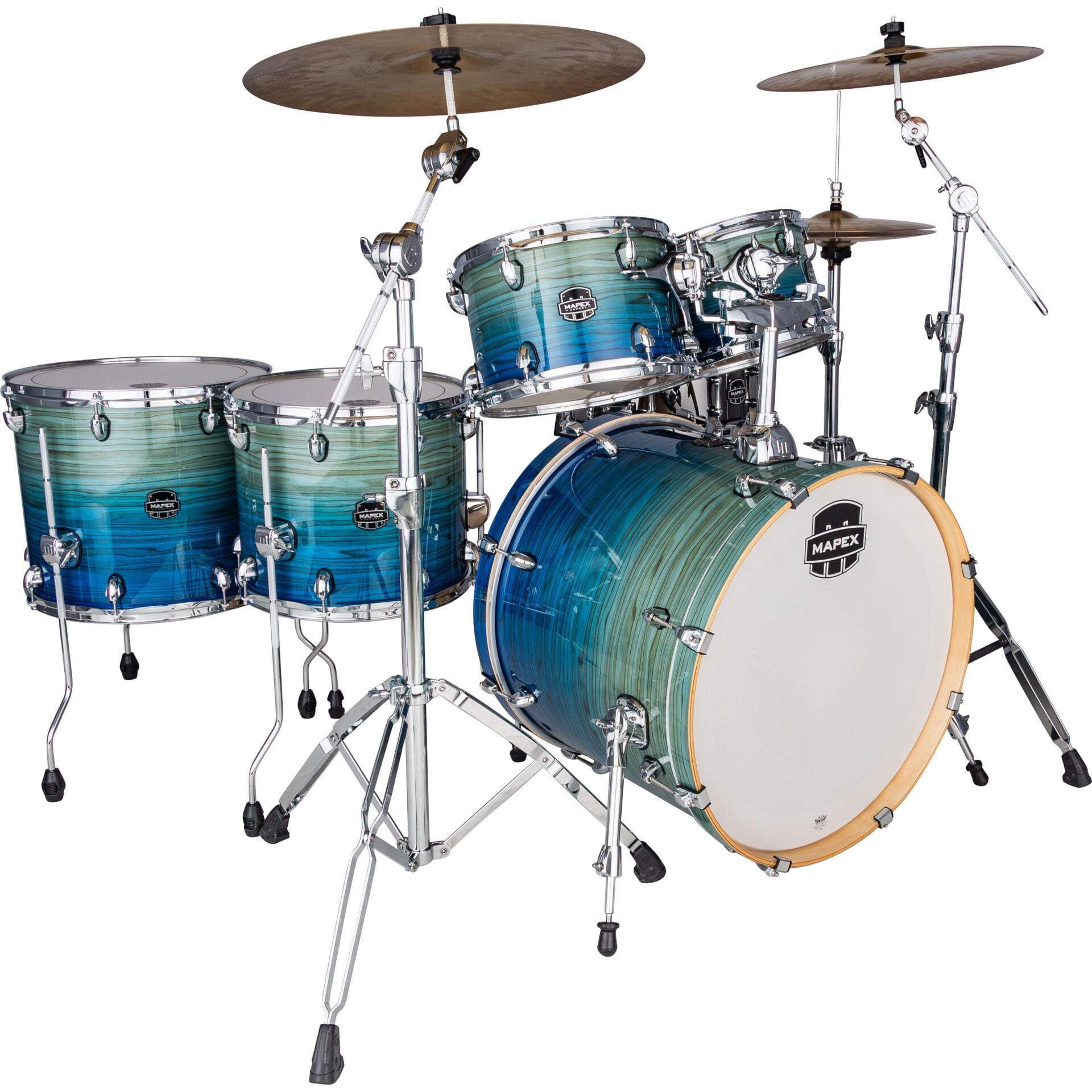Mapex Armory Davul Seti 22+10+12+FT14+FT16+14S Blue Lagoon Fade LTAR628SFUVLK