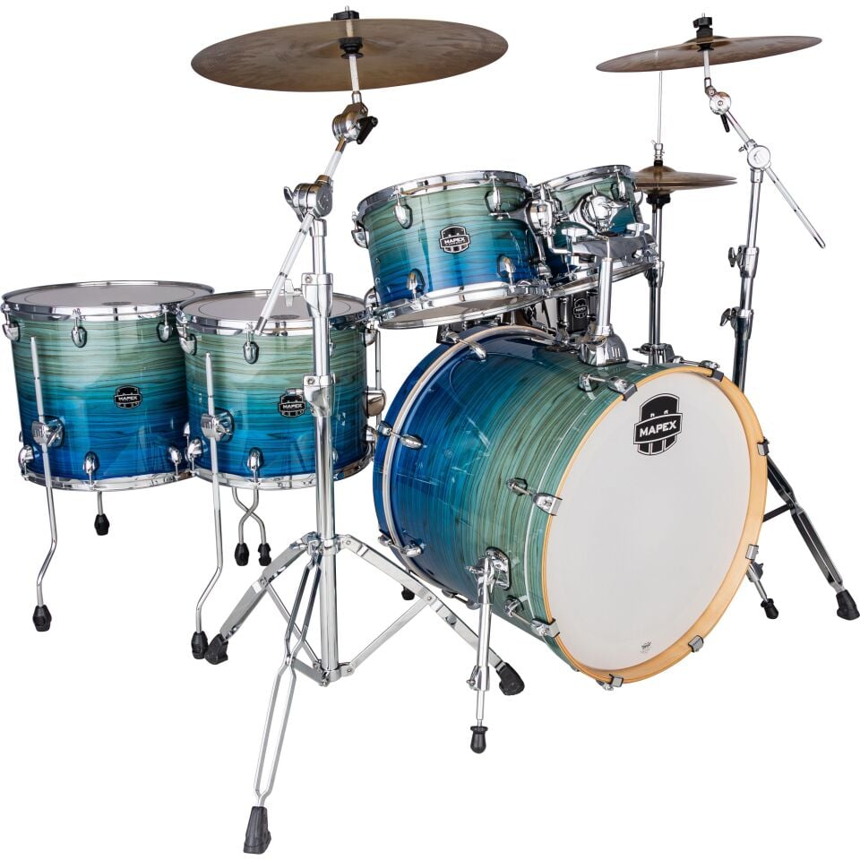 Mapex Armory Davul Seti 22+10+12+FT14+FT16+14S Blue Lagoon Fade LTAR628SFUVLK