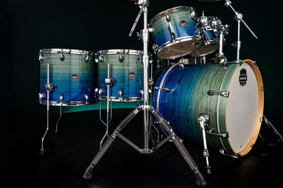 Mapex Armory Davul Seti 22+10+12+FT14+FT16+14S Blue Lagoon Fade LTAR628SFUVLK