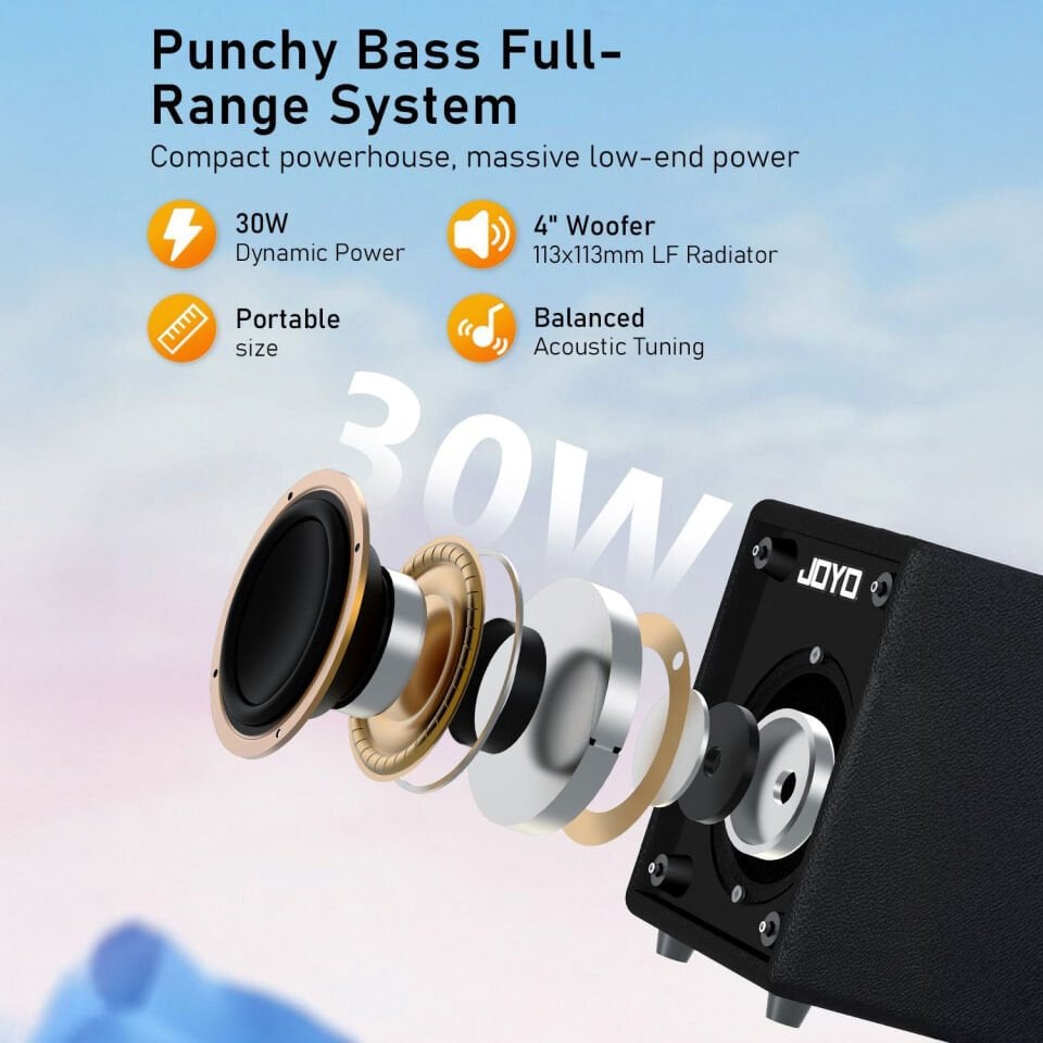 Joyo BA30BK Bas Gitar Amfisi (Black Micro Amp)