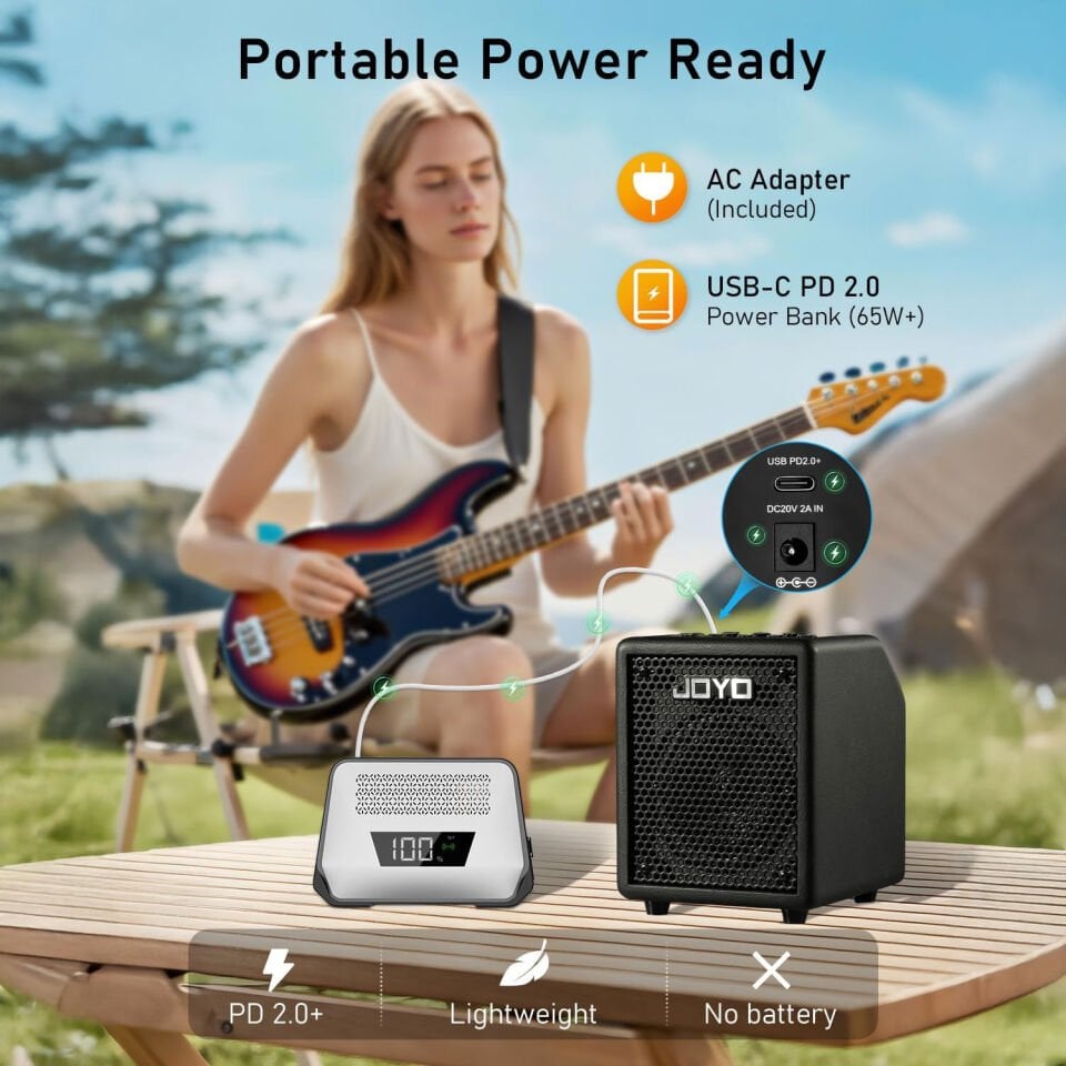 Joyo BA30BK Bas Gitar Amfisi (Black Micro Amp)