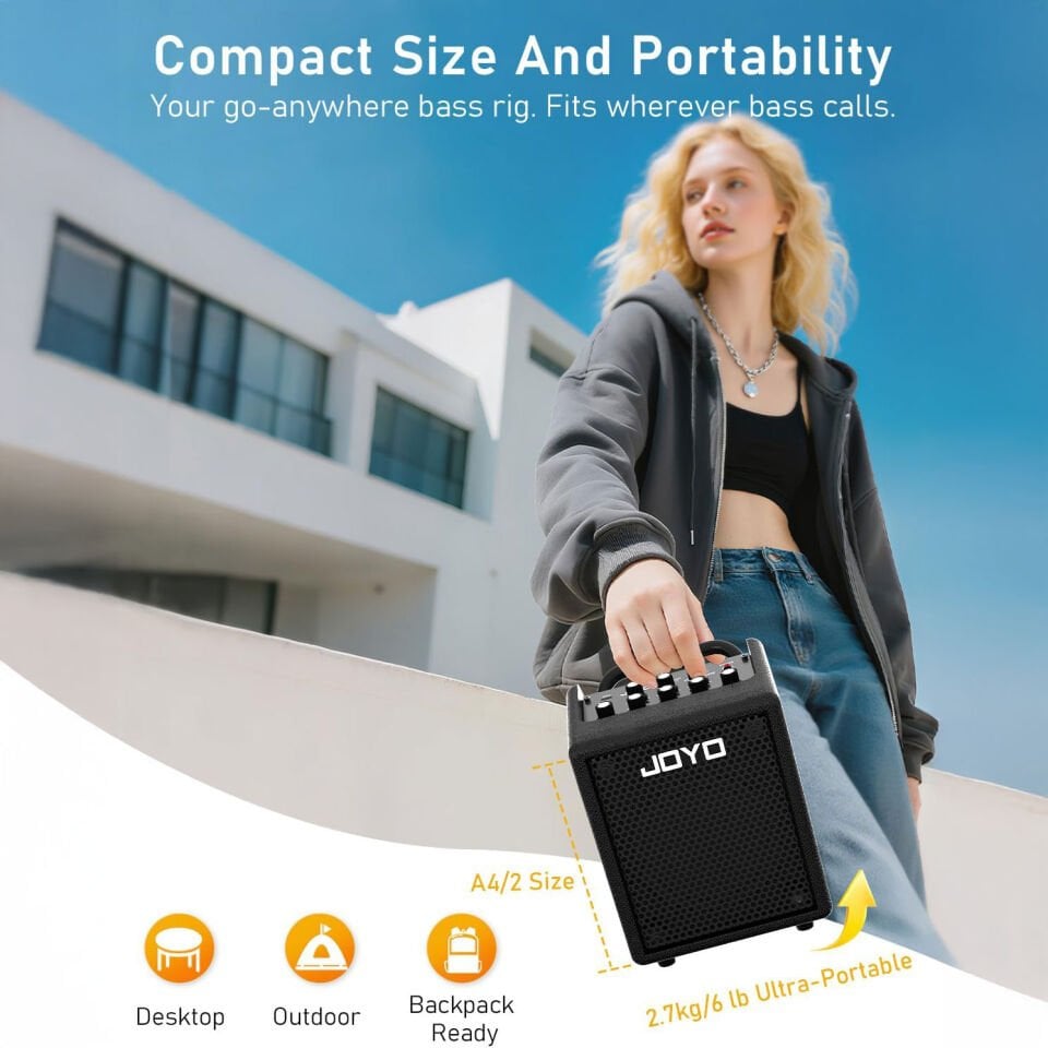 Joyo BA30BK Bas Gitar Amfisi (Black Micro Amp)