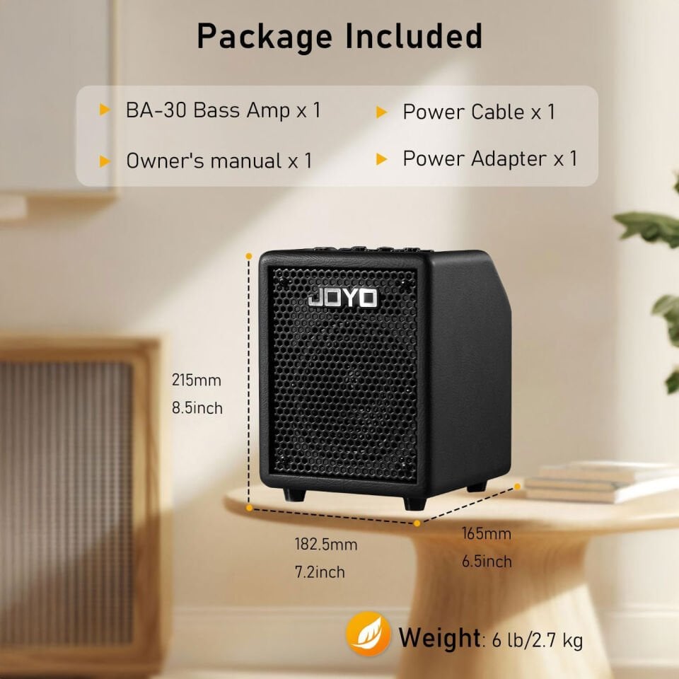 Joyo BA30BK Bas Gitar Amfisi (Black Micro Amp)