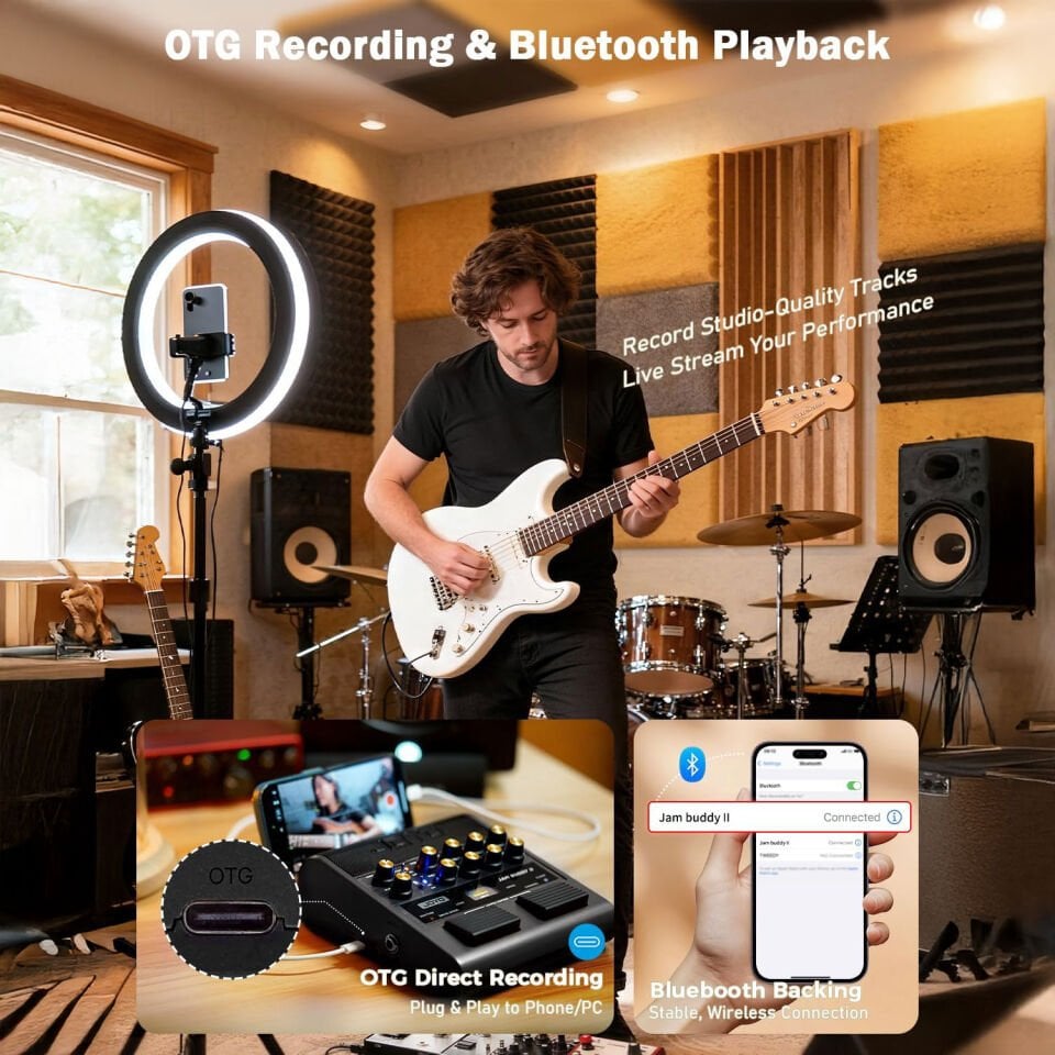 Joyo Jam Buddy II (Siyah) Çoklu Efekt Gitar Pedalı