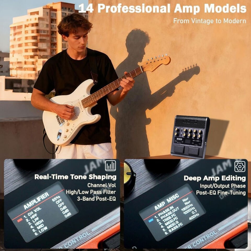 Joyo Jam Buddy II (Siyah) Çoklu Efekt Gitar Pedalı
