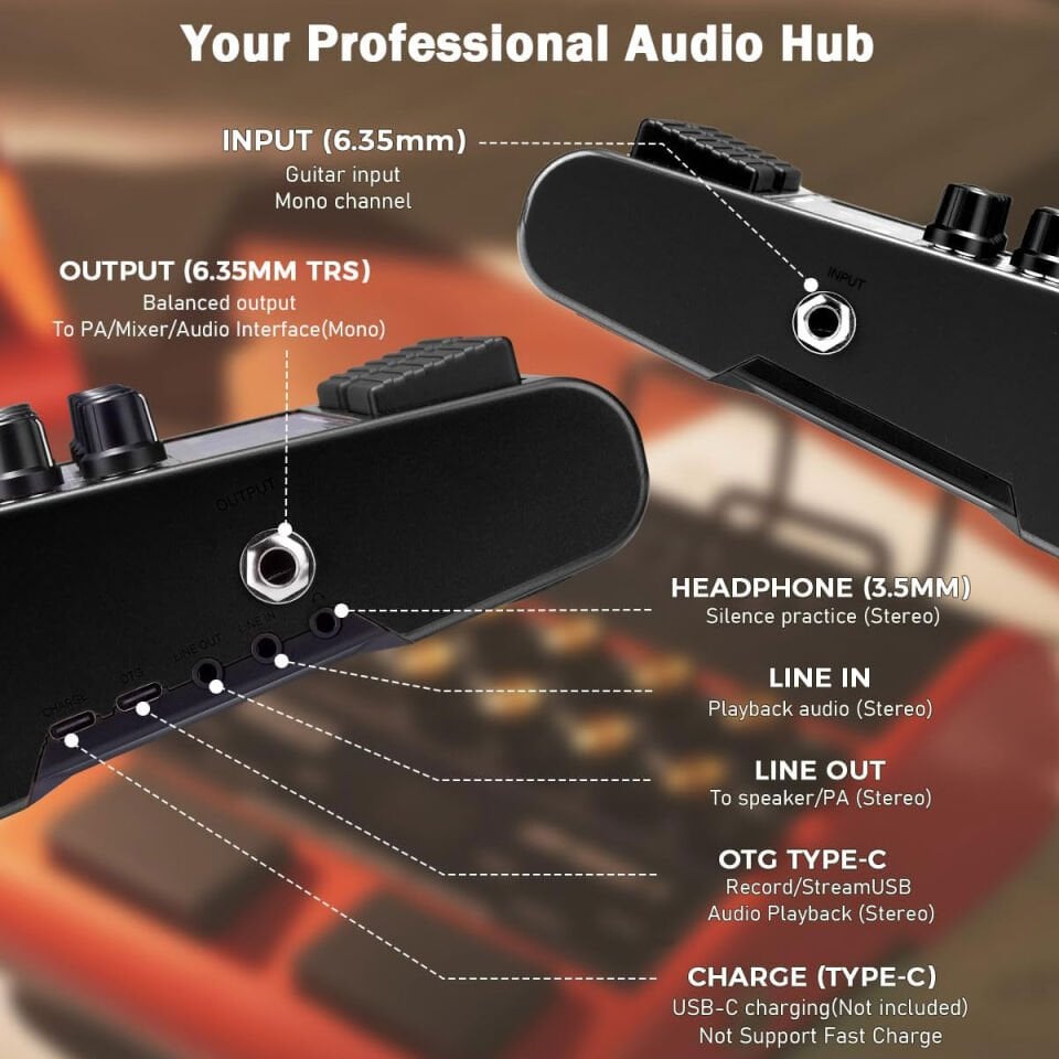 Joyo Jam Buddy II (Siyah) Çoklu Efekt Gitar Pedalı