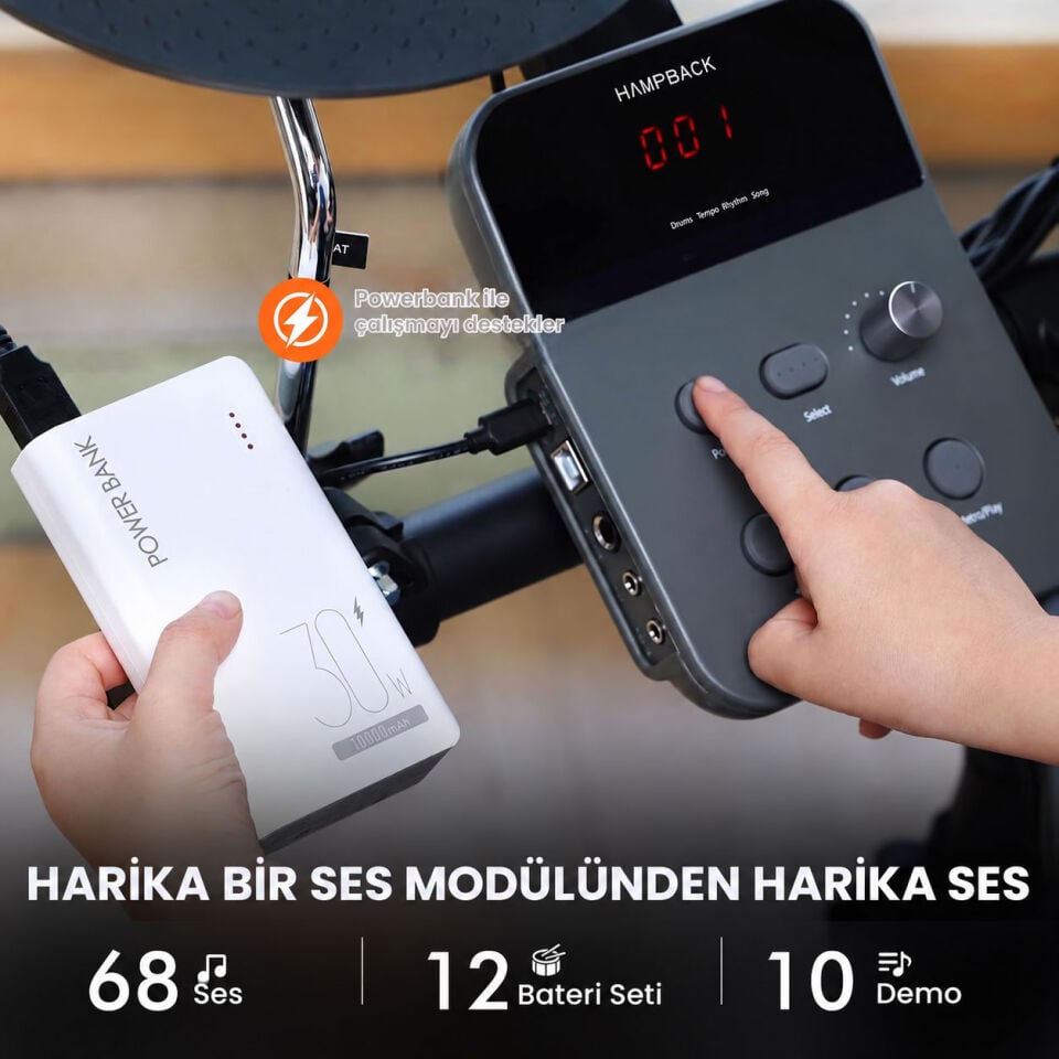 Hampback MK-0 Pro Dijital Davul