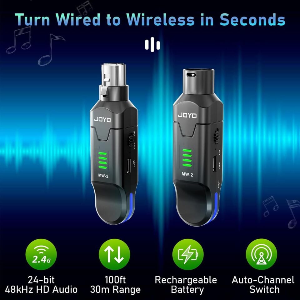 Joyo MW-2 Telsiz Mikrofon Sistemi