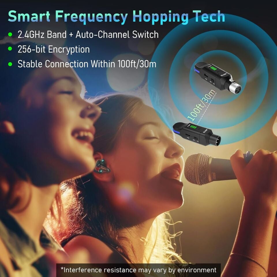 Joyo MW-2 Telsiz Mikrofon Sistemi