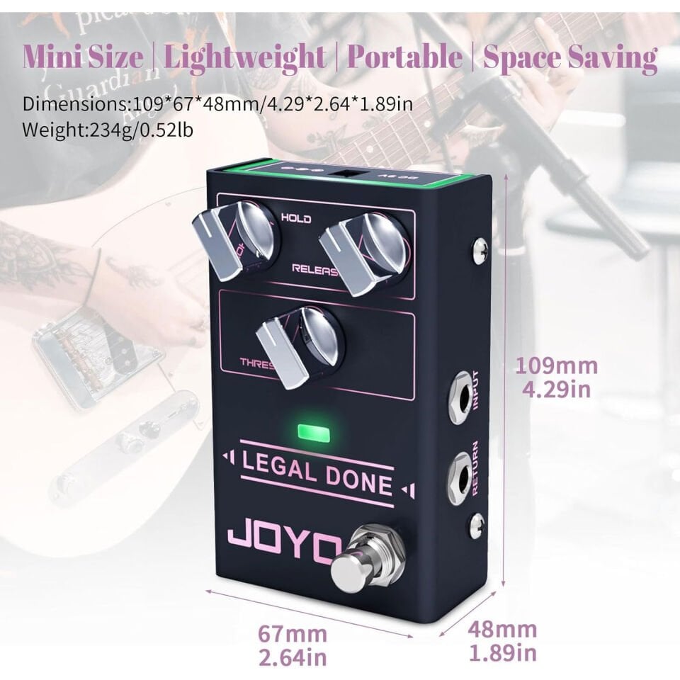 Joyo R-23 Noise Gate Gitar Efekt Pedalı