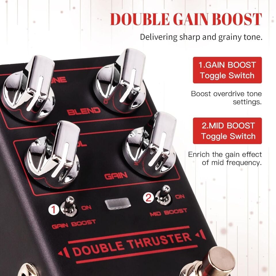 Joyo R-28 Bass Overdrive Pedalı Double Thruster