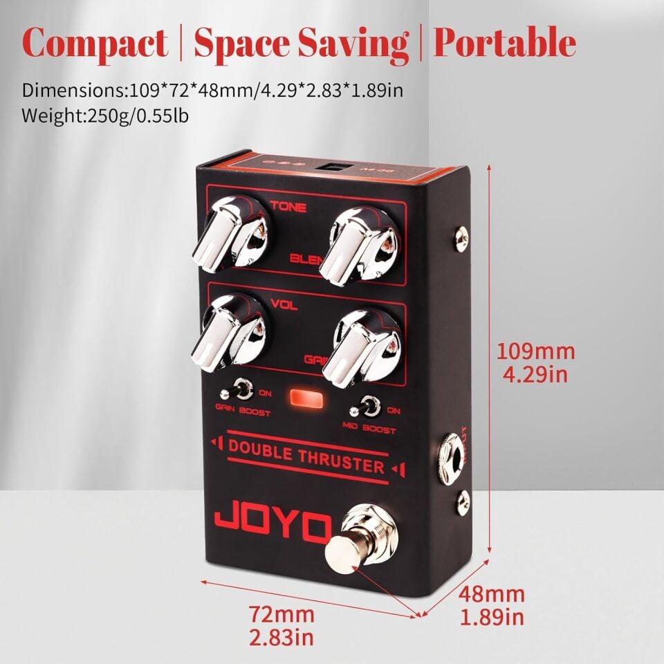 Joyo R-28 Bass Overdrive Pedalı Double Thruster