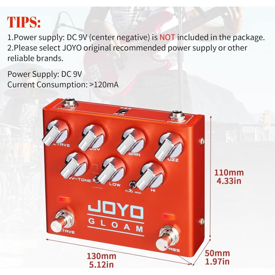 Joyo R-29 Gloam Octave Fuzz Pedalı