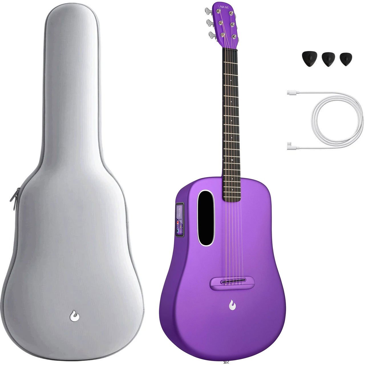LAVA ME 4 Smart Elektro Akustik Gitar (Carbon - LVM4C38PL)