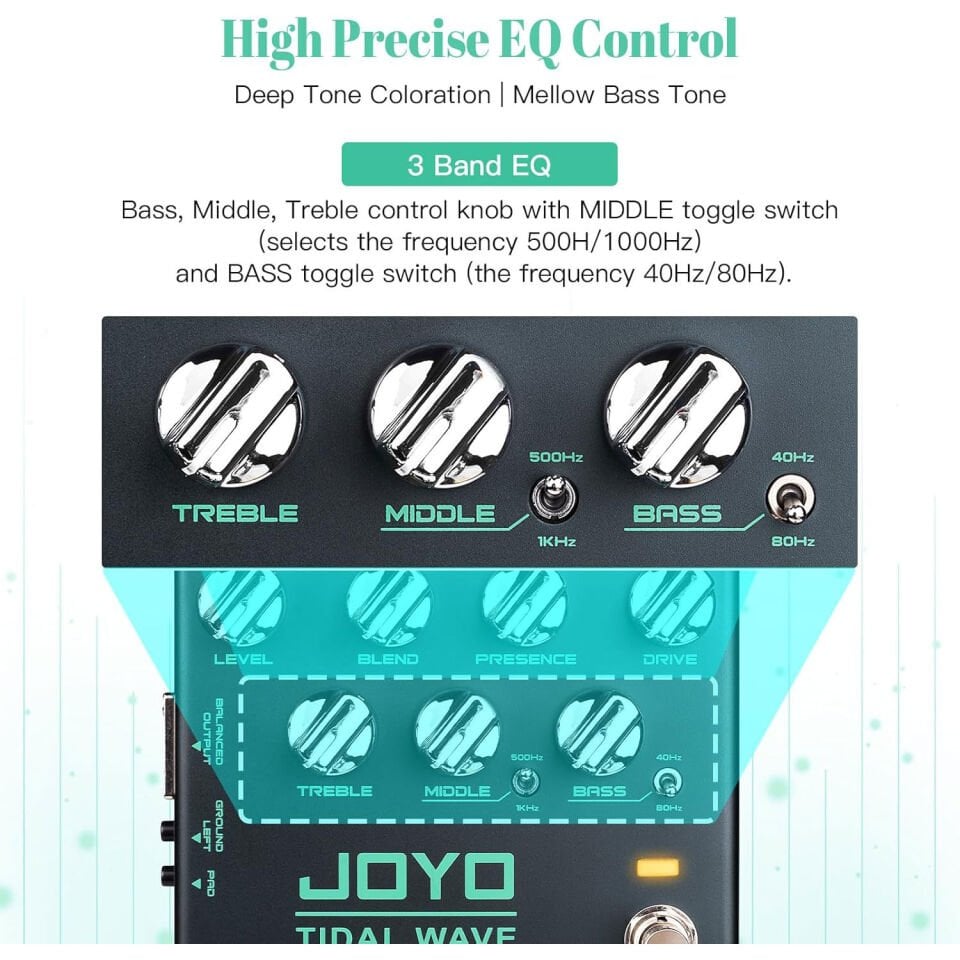 Joyo R30 Bass Preamp Pedalı (Tidal Wave)