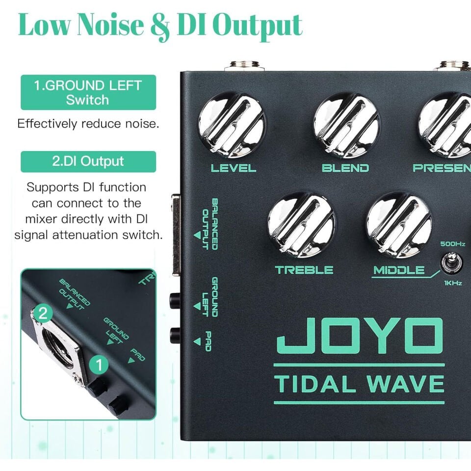 Joyo R30 Bass Preamp Pedalı (Tidal Wave)