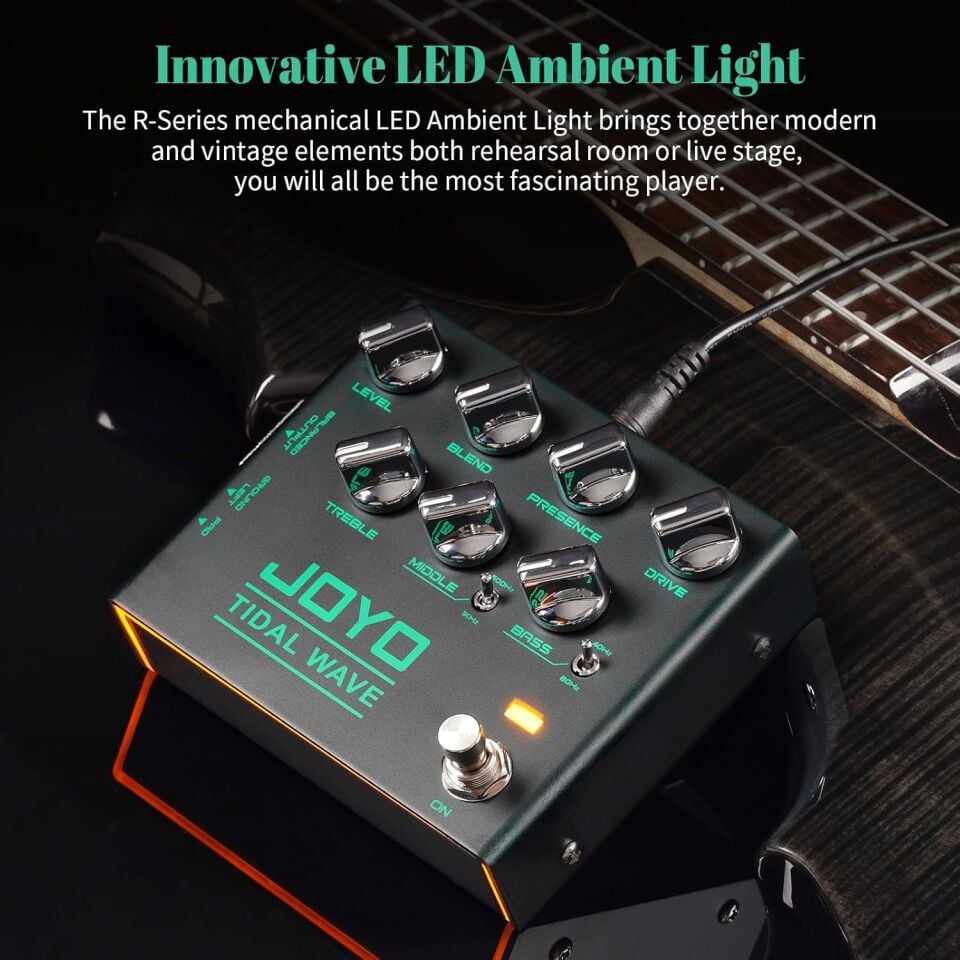 JOYO TIDAL WAVE エフェクター Joyo R30 Bass Preamp Pedalı (Tidal Wave)