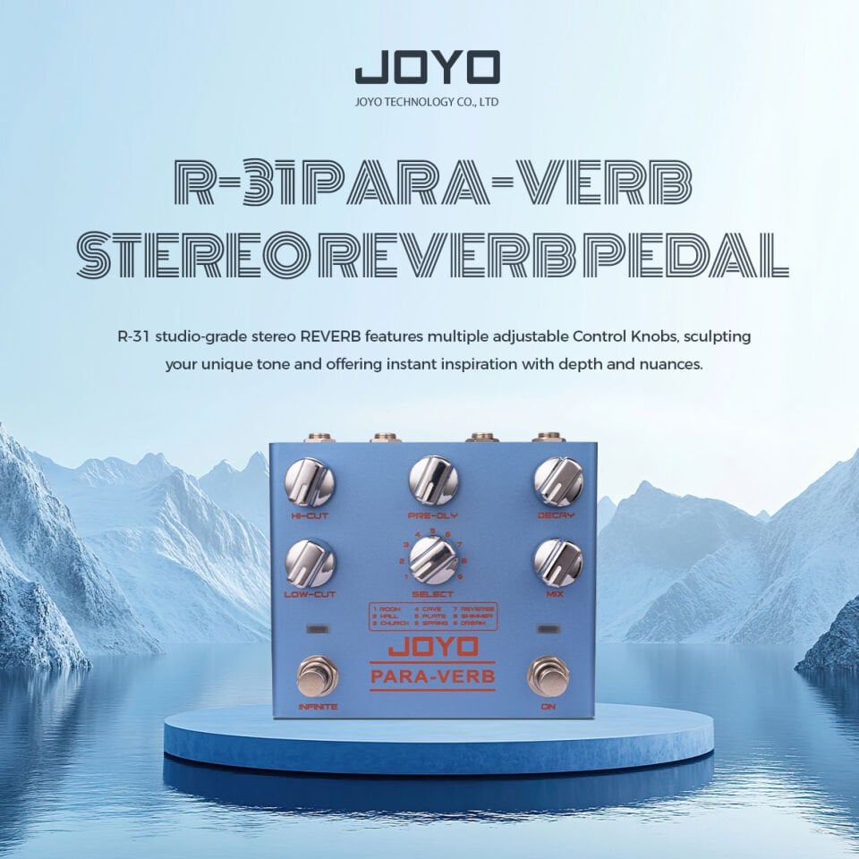 Joyo R31 Stereo Reverb Pedalı (Paraverb)
