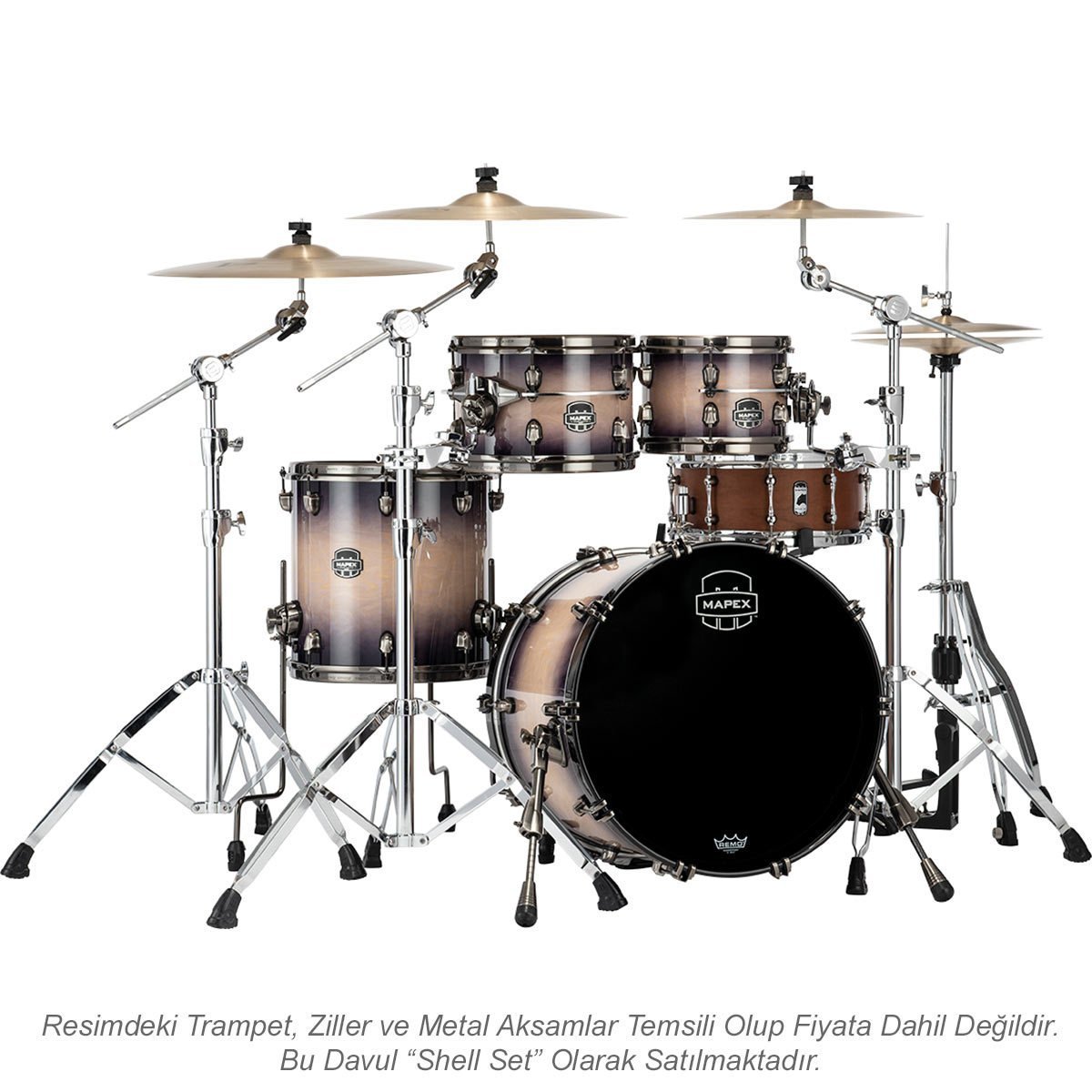 Mapex Saturn EVO Maple Akustik Davul 20+10+12+14F (SE504XMBPZ)