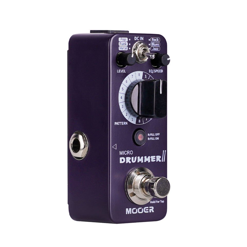 ギター MOOER Micro Drummer II Mooer MDM2 Micro Drummer II Davul Makinası Pedalı
