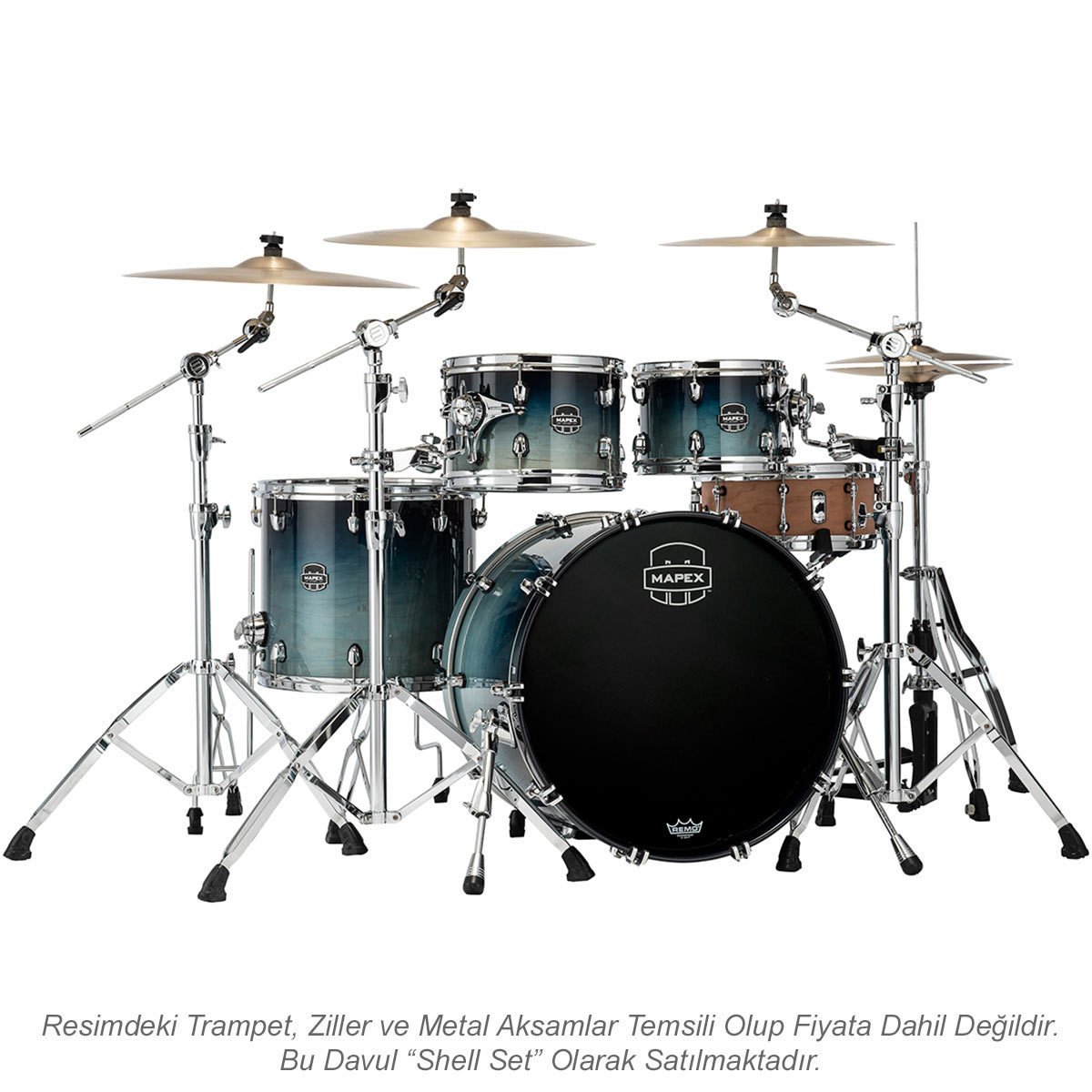 Mapex Saturn Akustik Davul 22+10+12+16F (SR529XURJ)