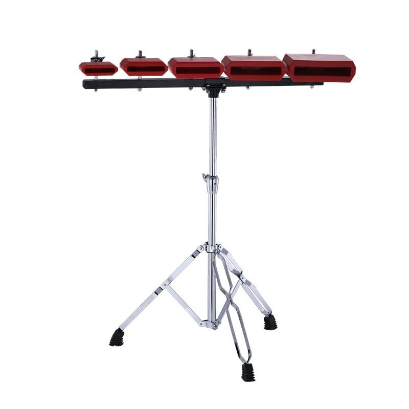 Jinbao JBCB-05A 5 Kırmızı Plastik Cowbell (Sehpalı)