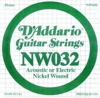 Daddario NW032 Elektro Akustik Tel Nikel Wound (La)