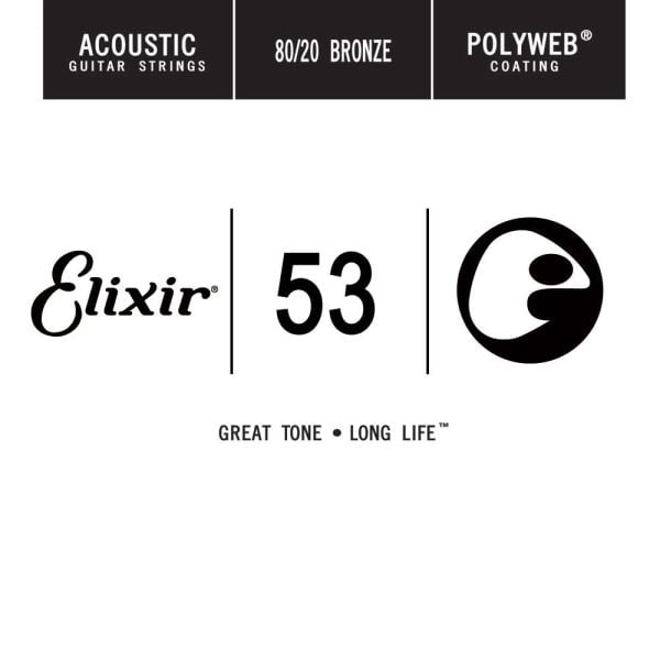 Elixir 053 Tek Bronz Akustik Gitar Teli (13153)