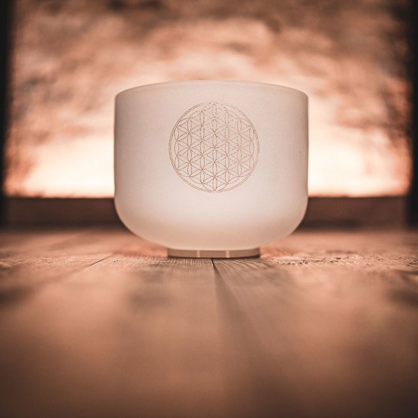 Meinl ~20cm Crystal Singing Bowl (Flower Of Life) CSB8FOL
