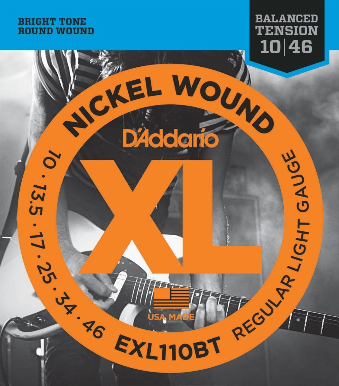 Daddario EXL110BT Elektro Tel Set Gtr BAL XL Reg.Lite