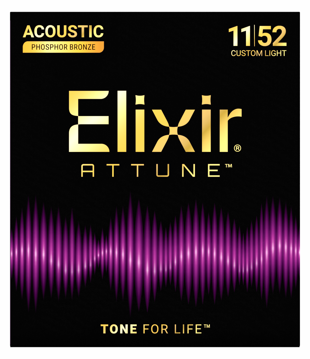 Elixir 11-52 Attune Fosfor Bronz Akustik Gitar Teli