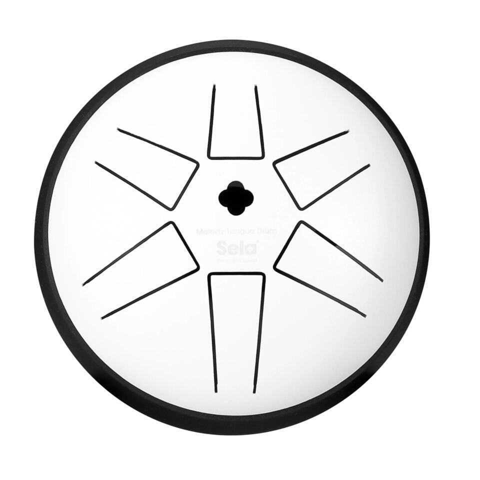 Sela SE351 ~14cm Melody Tongue Drum (Si Majör Pentatonik - Beyaz)