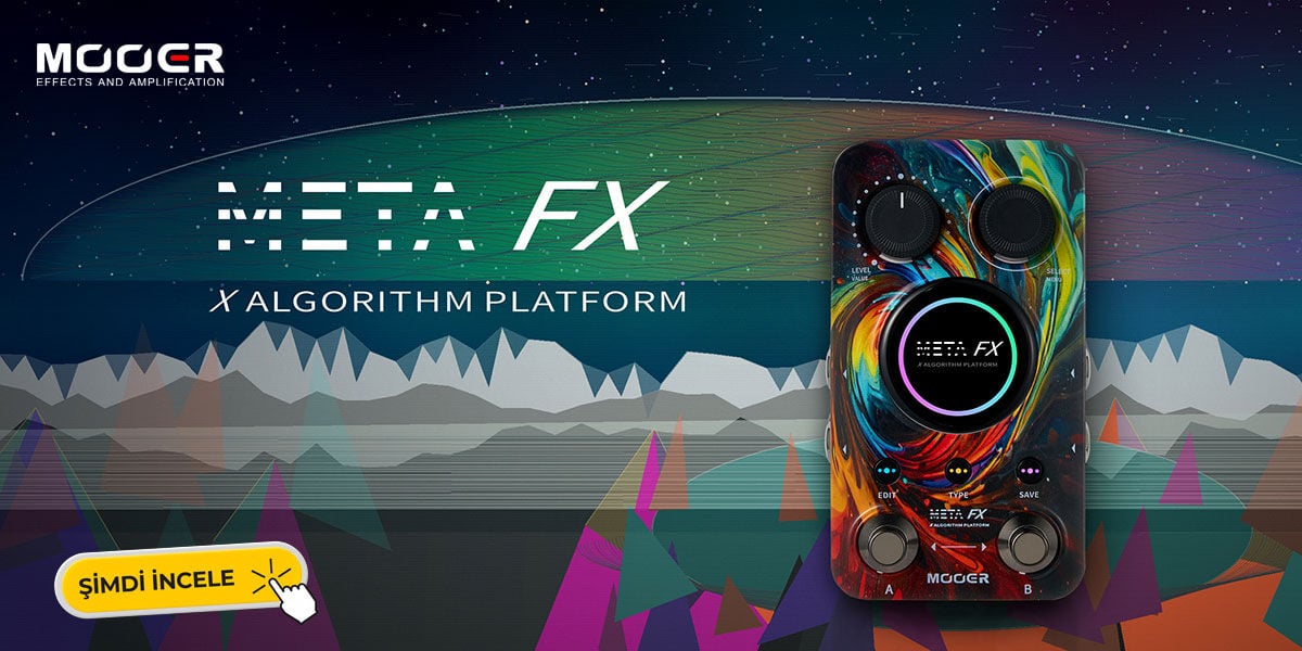 mooer 2020 meta fx reverb delay modulation pedalı