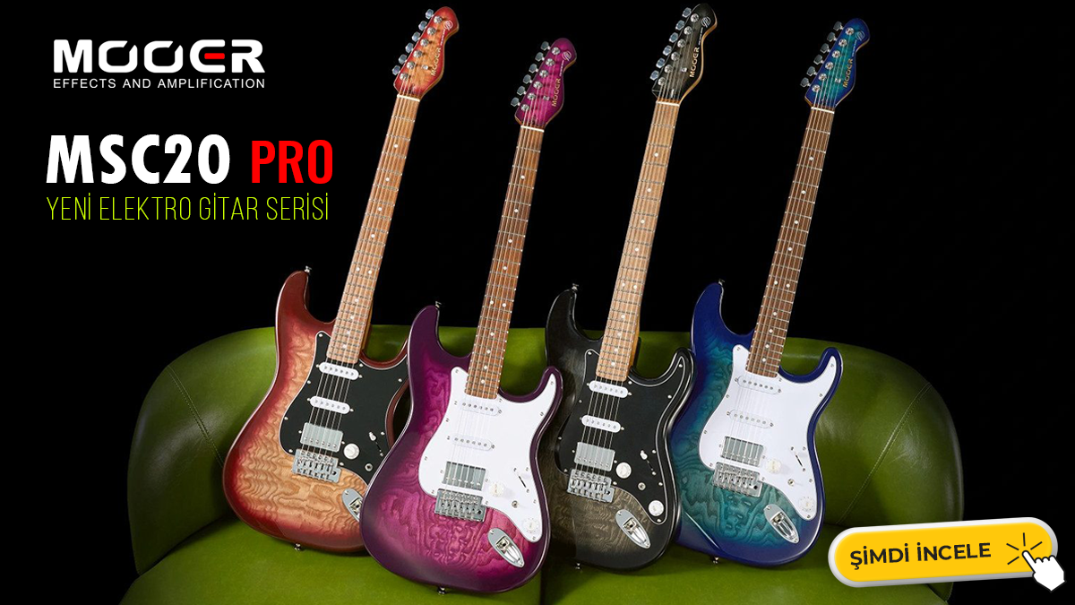 yeni mooer msc20pro elektro gitar modeli stokalrımızda
